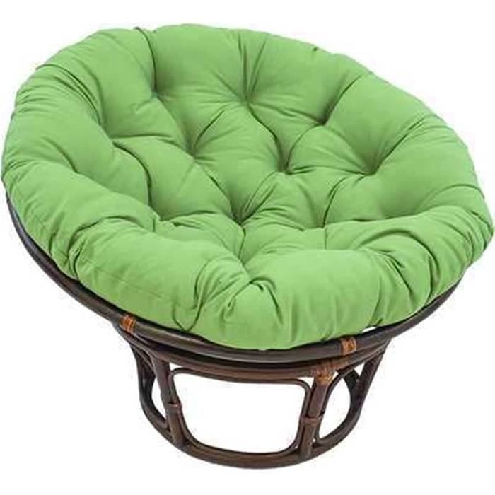 Coussin Papasan Rond 70cm - Housse Coton/Lin, Intérieur/Extérieur - #13