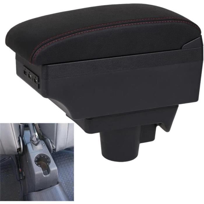 Accessoire Auto Mini R55 R56 Accoudoir Central BMW Mini - Rembourré Textile Noir Avec Compartiment Rangement - Pro.tec Console Centrale Mini