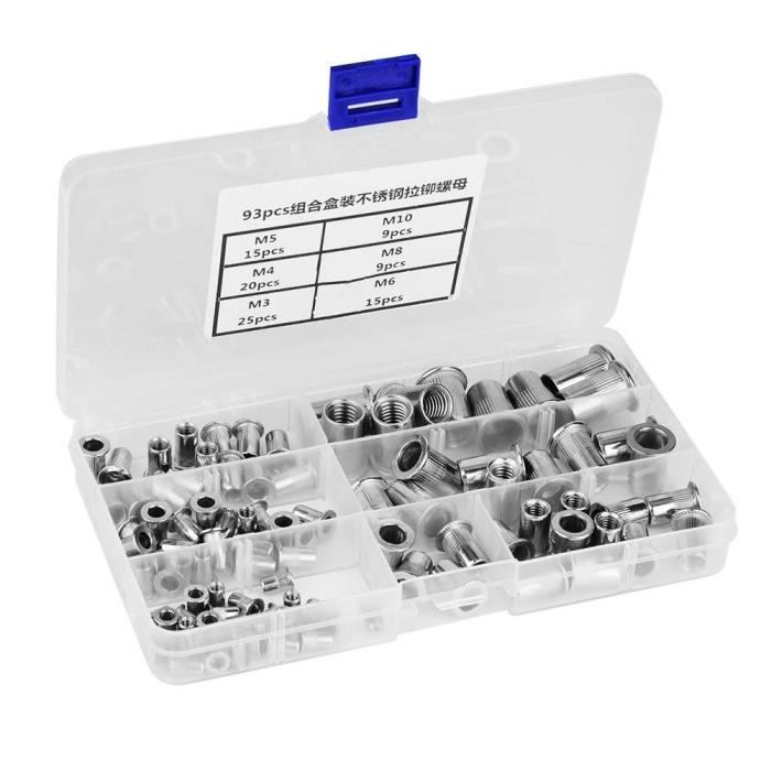 Dadi A 4 Punte | M5, M6, M8, M10 | In Acciaio Zincato | Per Fai-da-te E Meccanica | Confezione 24 Pezzi - Foto 13