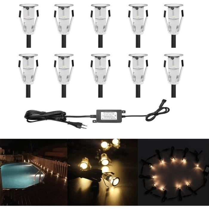 7 Farben LED Einbauleuchte Edelstahl IP67 – 12 V, 6 LEDs, Ø18 Mm, Für Terrasse & Treppen