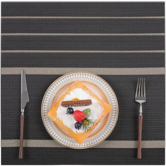 Westmark Set De 4 Sous-verres Ronds – Diamètre 38 Cm – Vert – Coton Et Polypropylène – Faciles à Nettoyer