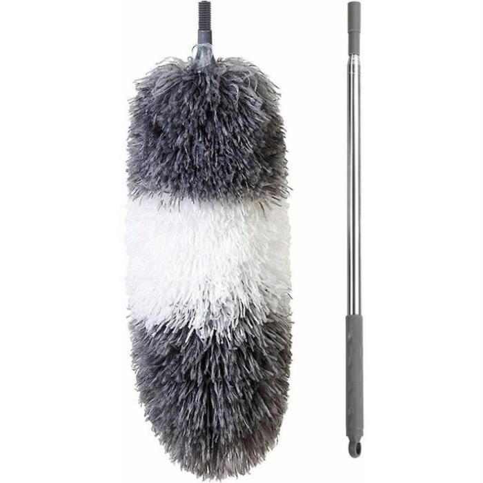 Lot De 100 Plumeaux Microfibre Avec Manche Télescopique - Pour Poussière Et Toiles D'araignée - Neuf
