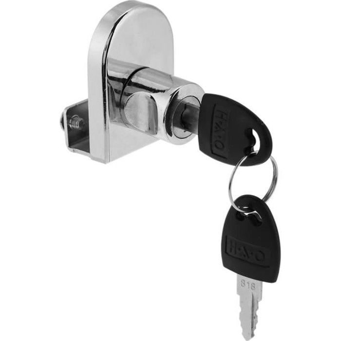 Verrous De Sécurité Serrure De Porte En Verre écran En Verre De Verrouillage Vitrine De l/'armoire De Porte En Verre Pour Porte En Verre De 5-8 mm Sans Perçage Armoire Serrure
