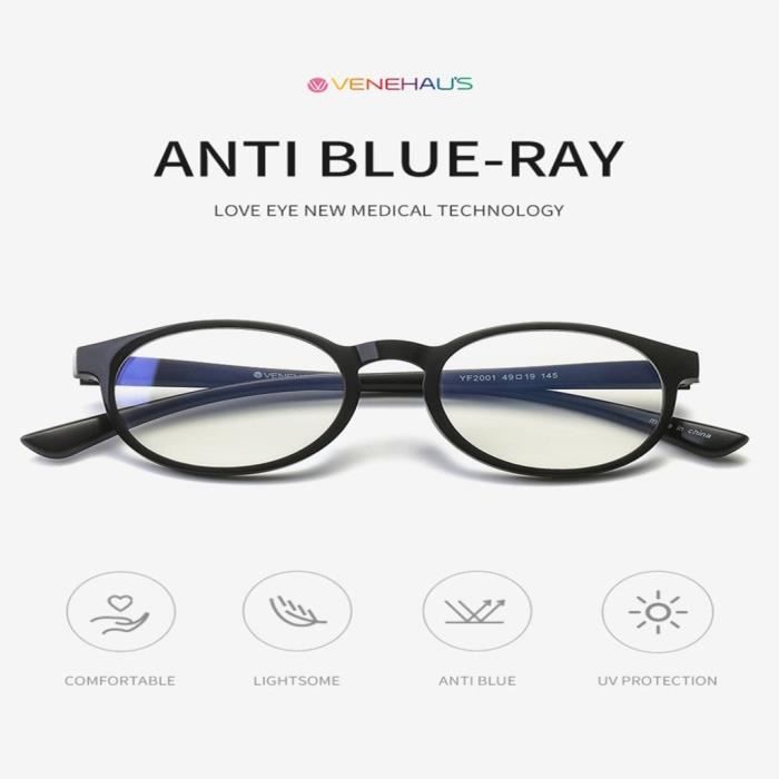 Lunettes De Lecture Anti-lumière Bleue AU-DELÀ - Verres +1.5 à +3.5 - Monture Carrée Plastique