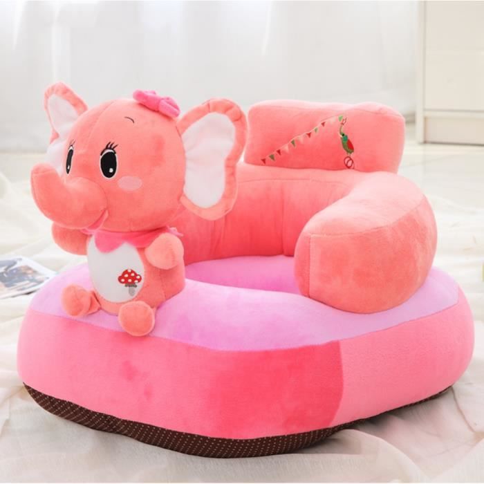 Fauteuil Bébé Canapé Enfant Coussin Bébé éléphant Dessin animé Animal  Chaise pour Apprendre à s'asseoir Décoration Chambre