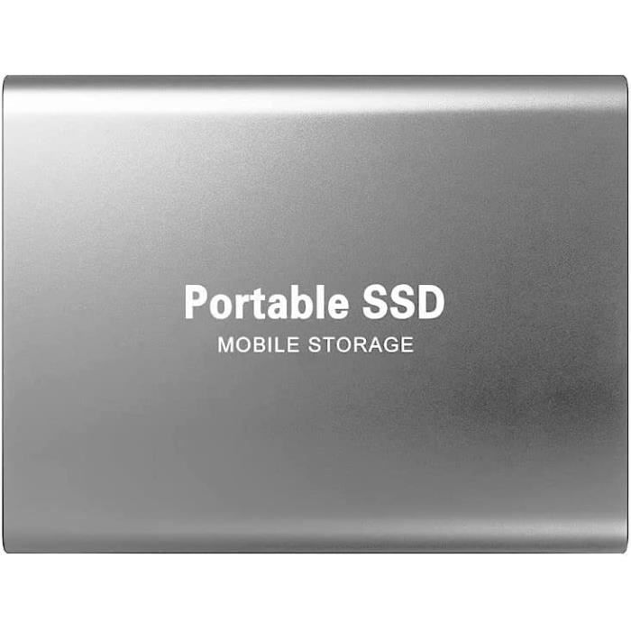 2tb Mobile SSD,Disque Dur Externe,Portable Solid State Drive, SSD Drive,  Thin Storage Drive with USB 3.0 C Port for PC, A132 - Cdiscount Informatique