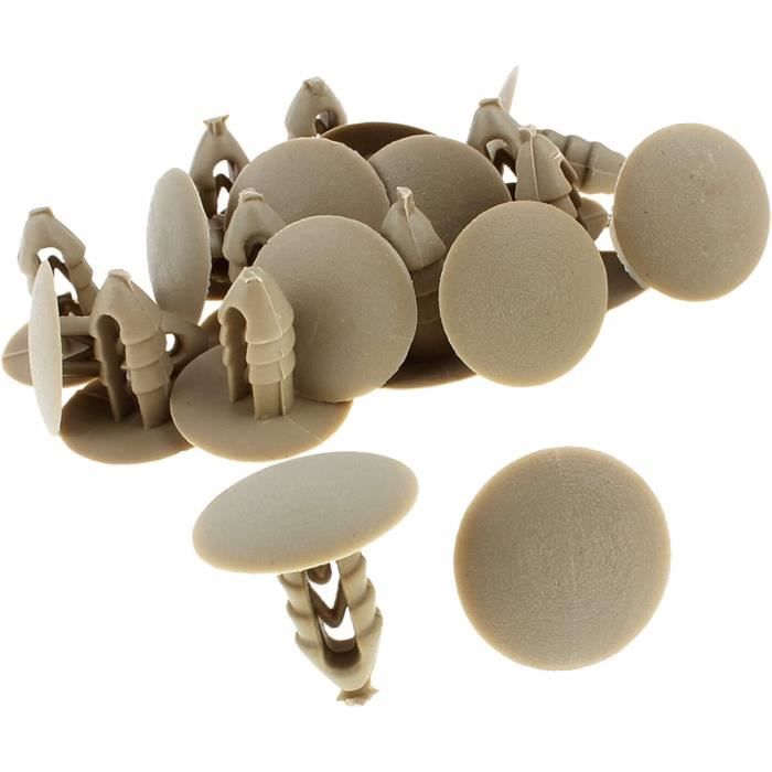 20 Clips De Fixation Plastique Vert Pour Voiture - Rivets Porte Pare-chocs, Trou 8mm