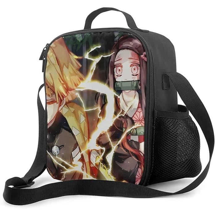 Roffatide Anime Demon Slayer Sac à Lunch Pour L'école Et Le Travail Boîte à Lunch De Voyage Et De Pique-nique Lunch Box Travel Picnic Container