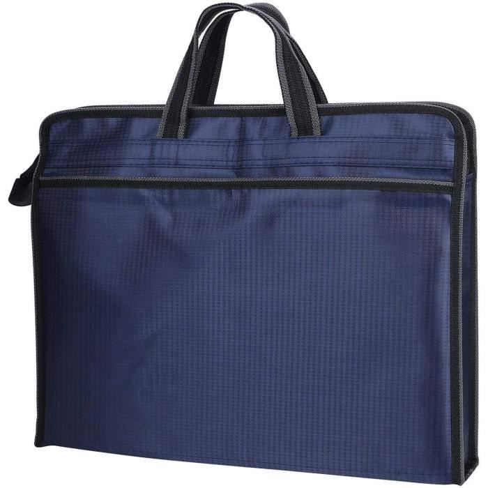 Rapesco 0679 Trieur Extensible 7 Compartiments A4+ Avec Poignée - Bleu