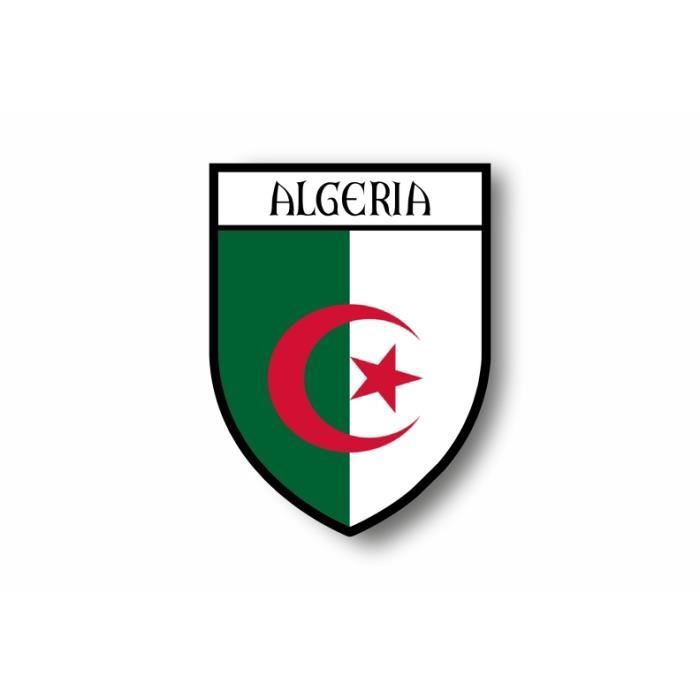 ALGÉRIE Drapeau Autocollants x6 25 mm Voiture Moto Casque vinyle Algérien Drapeau 