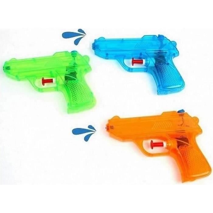 Lot De 3 Mini Pistolets à Eau Pour Enfants - 8 Cm De Long - Grande Portée | Parfait Pour Jardin, Plage - 3