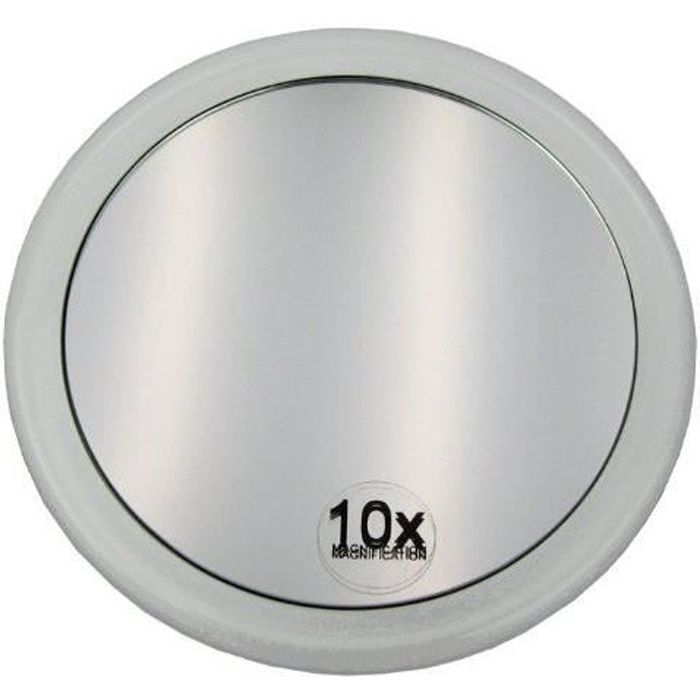 - 3 ventouses Contour argent/é Miroir grossissant /ø 19 cm Acrylique x 7 Fantasia