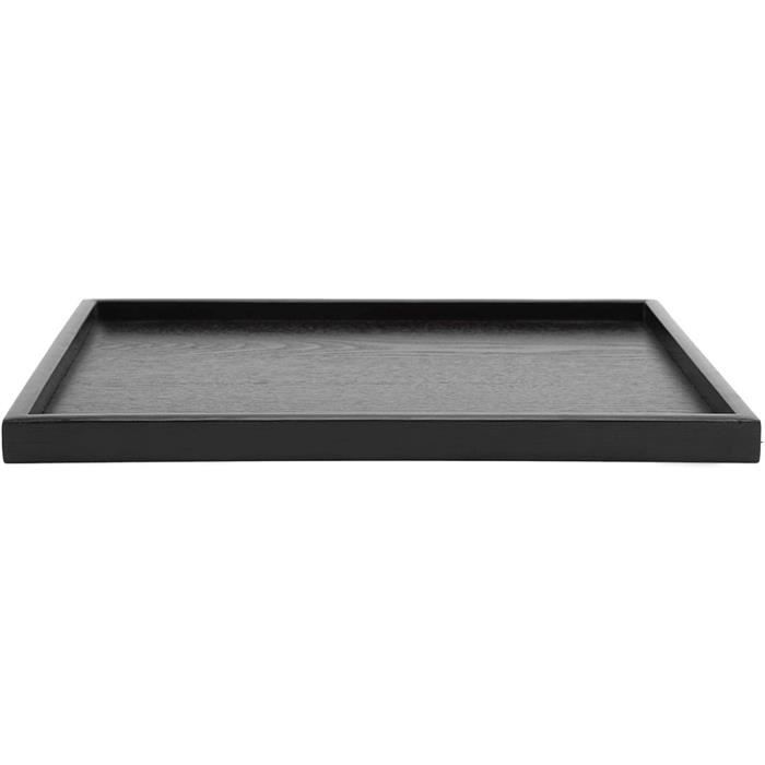 Plateau De Service Blanc 40,6x30,5 Cm Avec Poignées | Pour Ottoman, Salle De Bain, Déco | Acacia