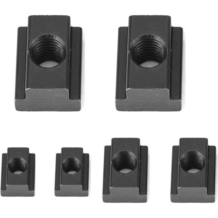 Lot De 10 écrous Hexagonaux 5/16-24 En Acier Grade 8.8, Finition Oxyde Noir - Uxcell