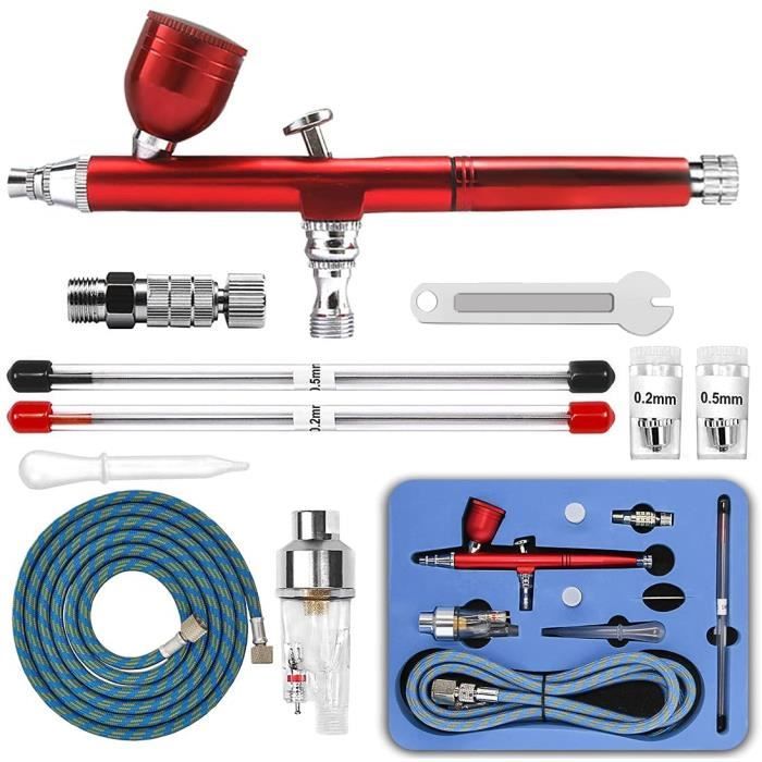 Airbrush-systemen door zwaartekracht, airbrush-pistool met 3