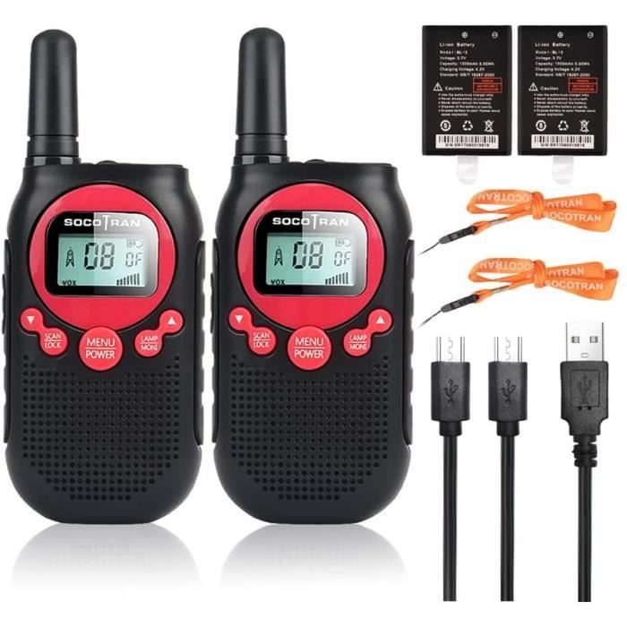 SOCOTRAN Talkies-Walkies Rechargeables, Professionnelles IP67 Radios Bidirectionnelles, PMR446 Talkie-Walkie Adultes Longue Distance avec Lampe de Poche à 16 Canaux SOS VOX pour la Randonnée Nautique SOCOTRAN Talkies-Walkies Rechargeables, Professionnelles IP67 Radios Bidirectionnelles, PMR446 Talkie-Walkie Adultes Longue Distance avec Lampe de Poche à 16 Canaux SOS VOX pour la Randonnée Nautique