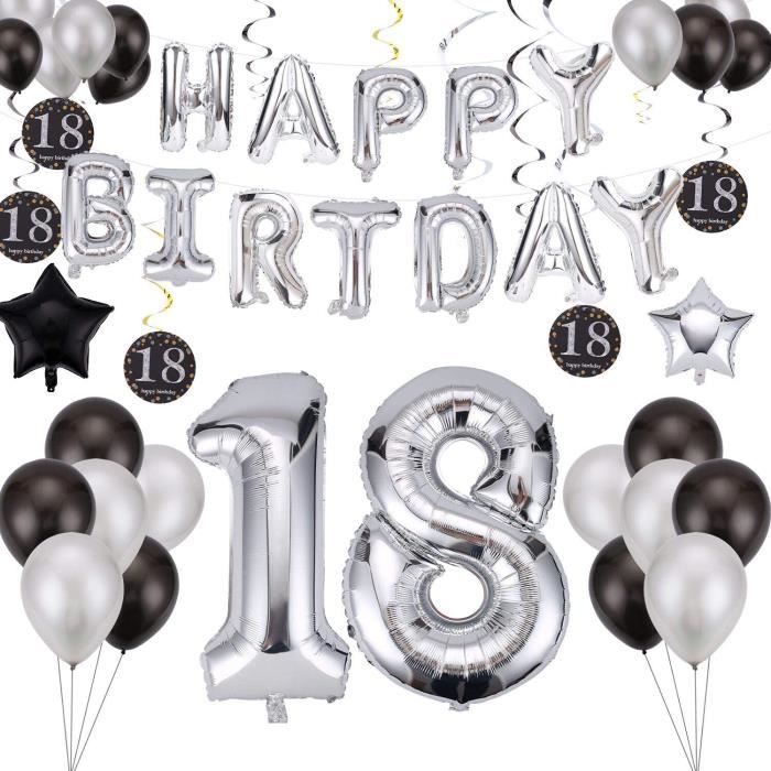 Ballons De Baudruche Ulikey 18 Ans Anniversaire Decorations Noir Et Or 18eme Anniversaire Banniere De Ballon De Decorat Achat Vente Ballon Decoratif Cdiscount Ballons De Baudruche Ulikey 18 Ans Anniversaire Decorations Noir Et Or 18eme Anniversaire Banniere De Ballon De Decorat Achat Vente Ballon Decoratif Cdiscount