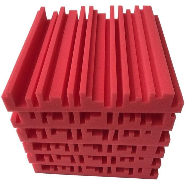 Panneaux de Mousse Acoustique 6pc-Panneau de Mousse insonorisé pour la ...