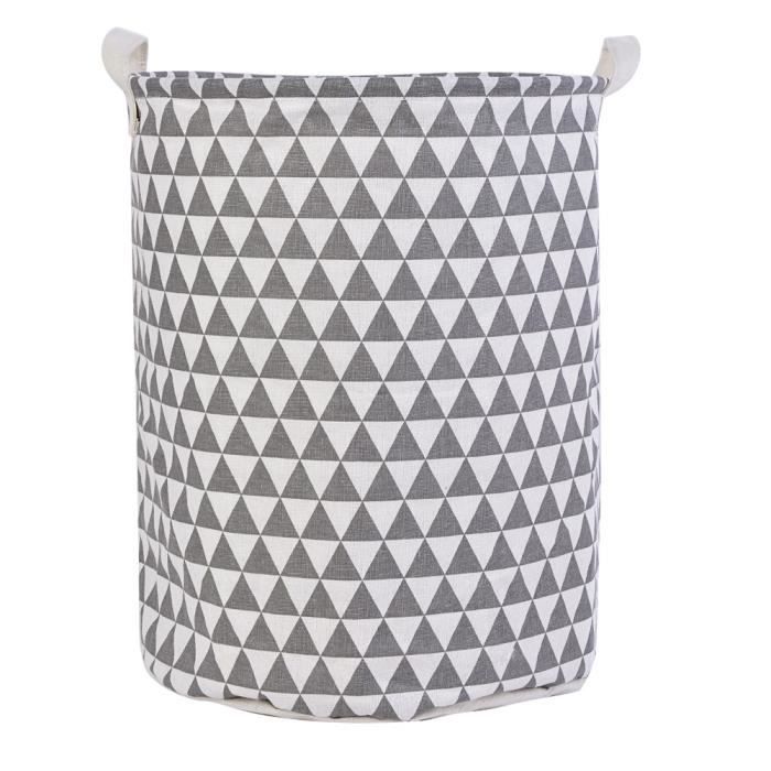 Panier circulaire rond en osier avec doublure et poignées (petit, naturel