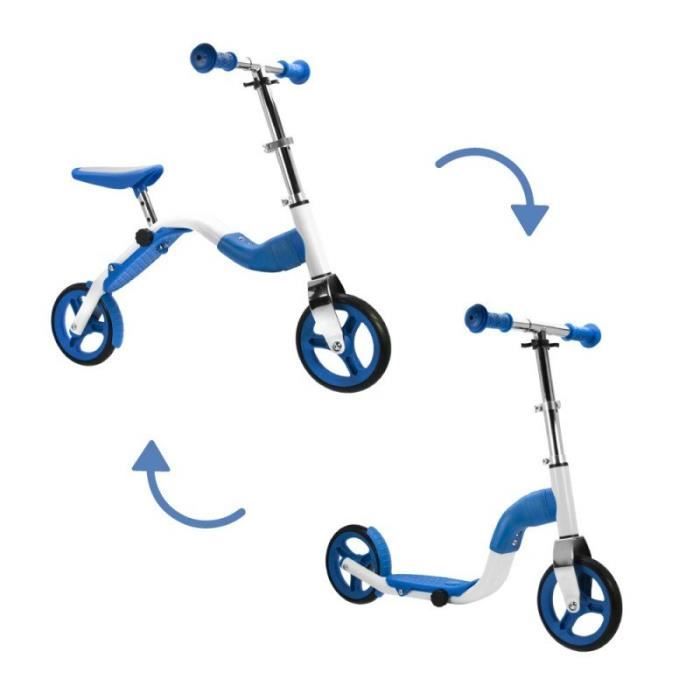 Scoobik Scooter et vélo, 2 en 1 Bleu