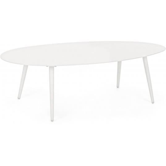 bizzotto table basse extérieure table basse ridley blanche