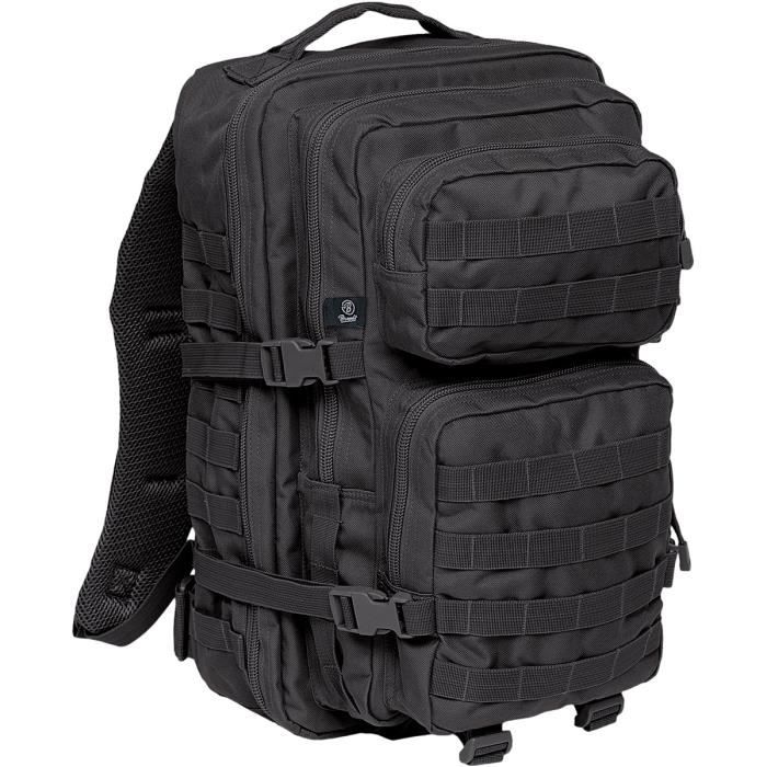 Sac à Dos Grand - Brandit - US Cooper - 40 Litres - Résistant à leau - Noir Sac à Dos Grand - Brandit - US Cooper - 40 Litres - Résistant à leau - Noir