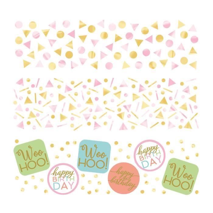 Amscan 1.2Oz Gold Sparkling 21St Birthday Confetti
