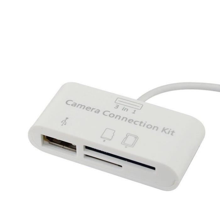 Apple CAMERA Adaptateur CONNECTEUR LIGHTNING VERS LECTEUR DE CARTE SD
