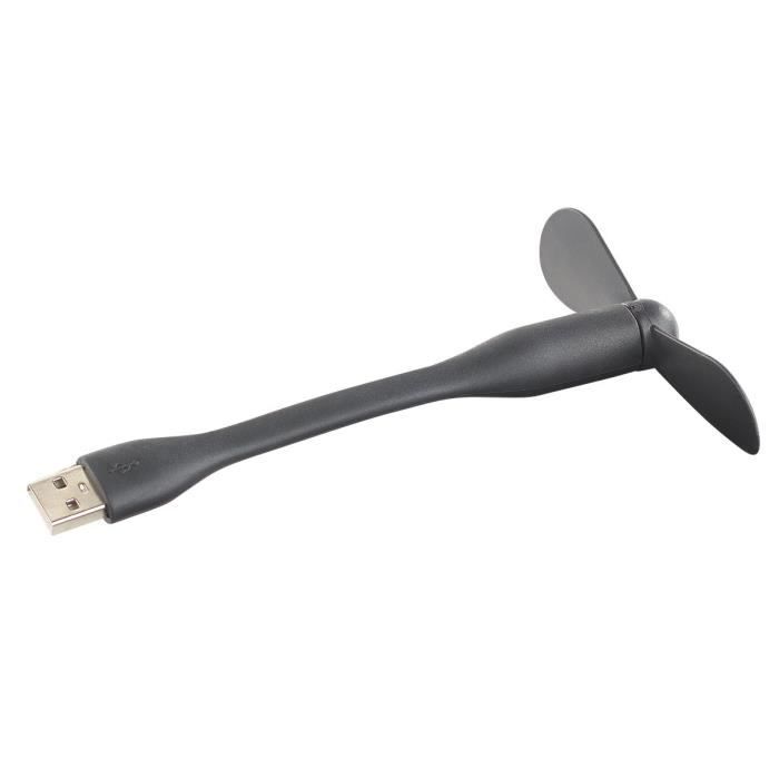 Ventilateur USB - CALLSTEL - Noir - Niveau sonore 25 dB - Alimentation USB - Sur socle - Callstel