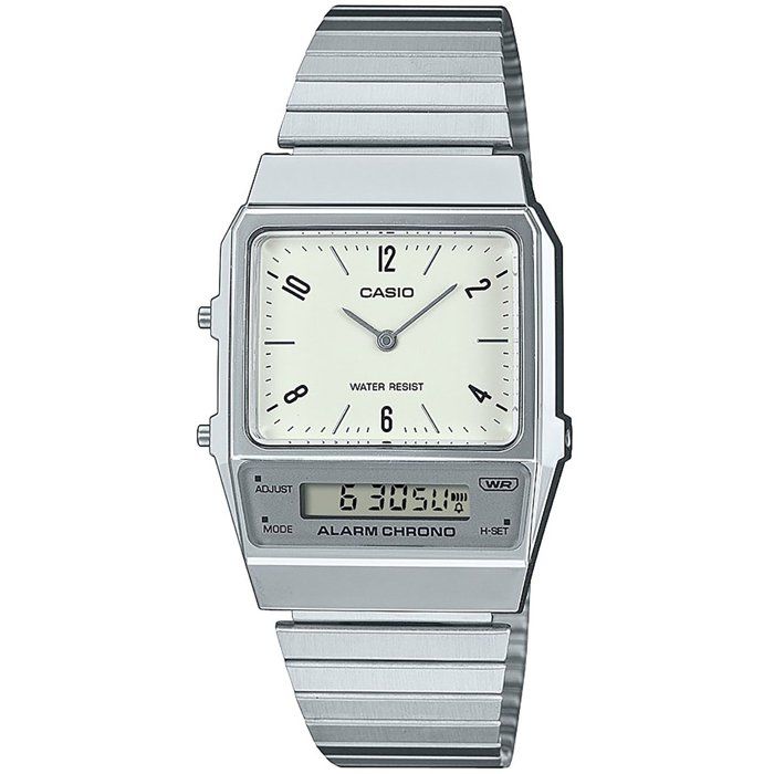 Montre - CASIO - AQ - Mixte - Blanc - Quartz - Digital