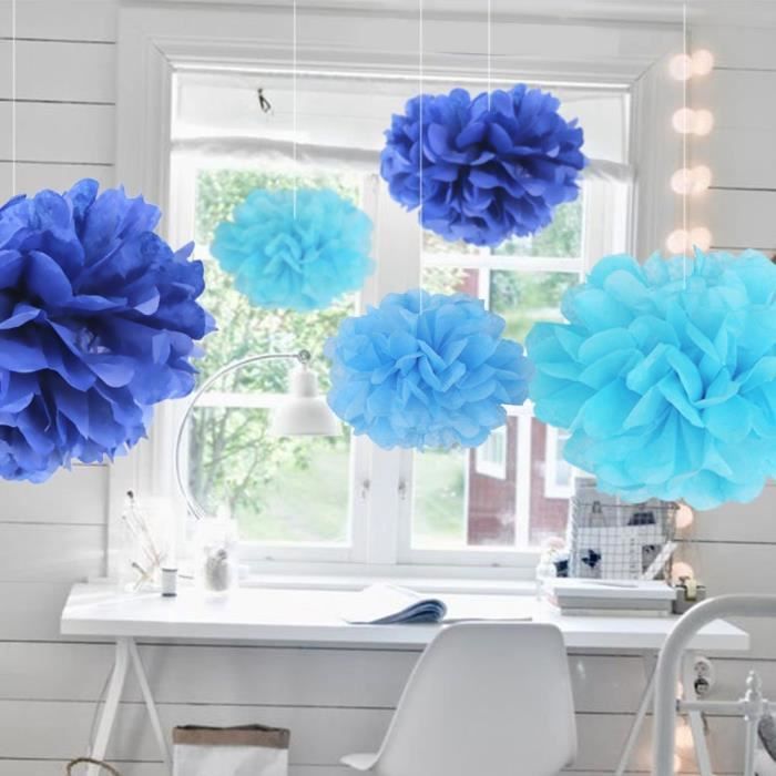 10pcs Pompon Papier De Soie Boule Bleu Pompom Decoration Anniversaire Mariage Fete cm Cdiscount Maison 10pcs Pompon Papier De Soie Boule Bleu Pompom Decoration Anniversaire Mariage Fete cm Cdiscount Maison