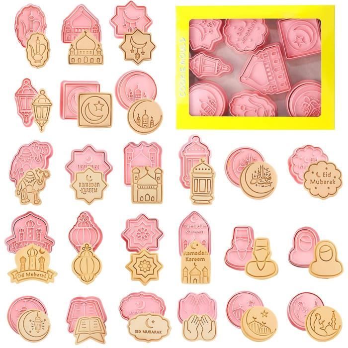 Geiserailie 6 Pièces Porte-Couverts Eid Mubarak Porte-Couverts
