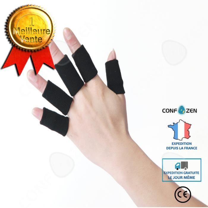 CONFO® Protège-doigts de sport professionnel protège-doigts de basket-ball en nylon