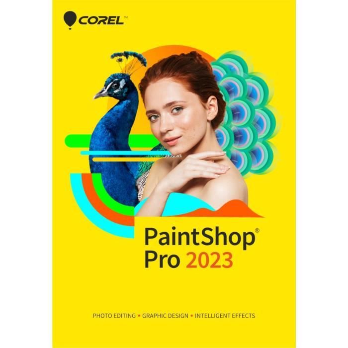 Éditeur de photos – Corel – PaintShop Pro 2023 – Licence perpétuelle – 1 poste – À télécharger