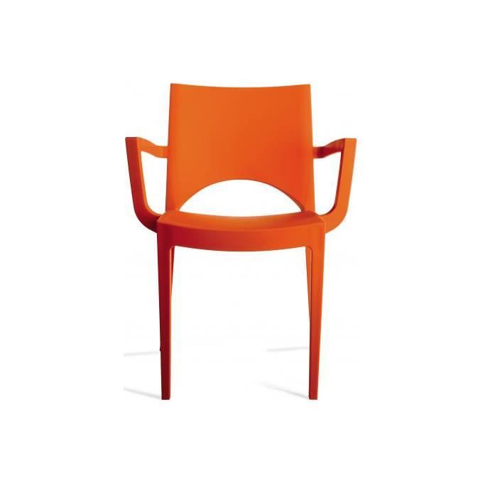 chaise design orange palermo