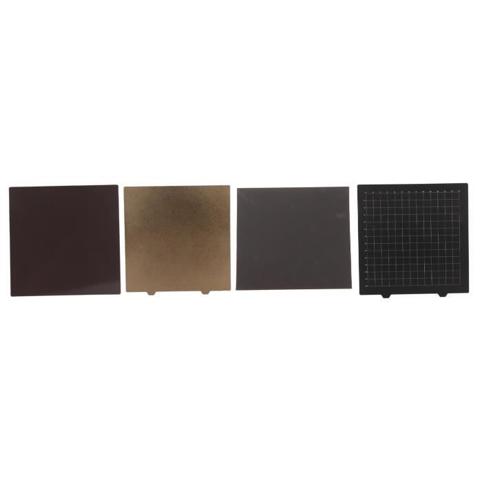 MEGA-Plaque d'acier à ressort pour imprimante 3D, feuille PEI texturée simple, lit chauffant, base magnétique, autocollant flexible, 350mm, 310mm, 235mm, 220mm, 180mm  7