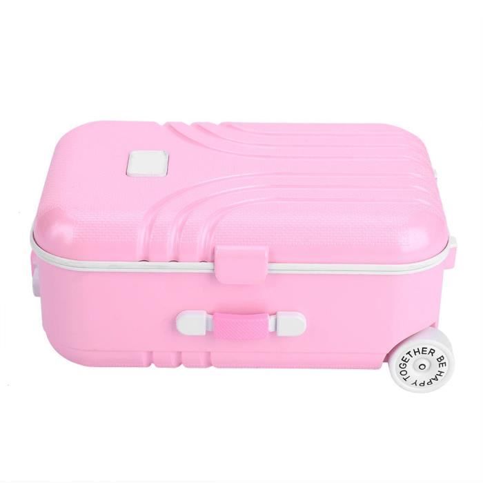 AYNEFY Jouet De Valise Pour Bébé, Jouet De Valise Pour Bébé Mignon Valise à Roulettes En Plastique Mini Boîte à Bagages Jouet Pour Bébé De Fête Des Enfants