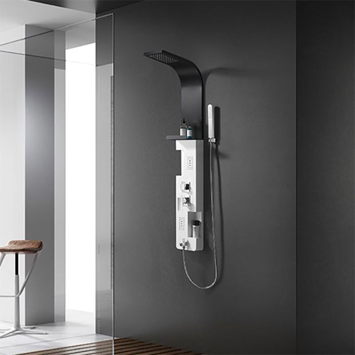 Colonne de douche hydromassante GA005 220 x 1400 Noir & Blanc
