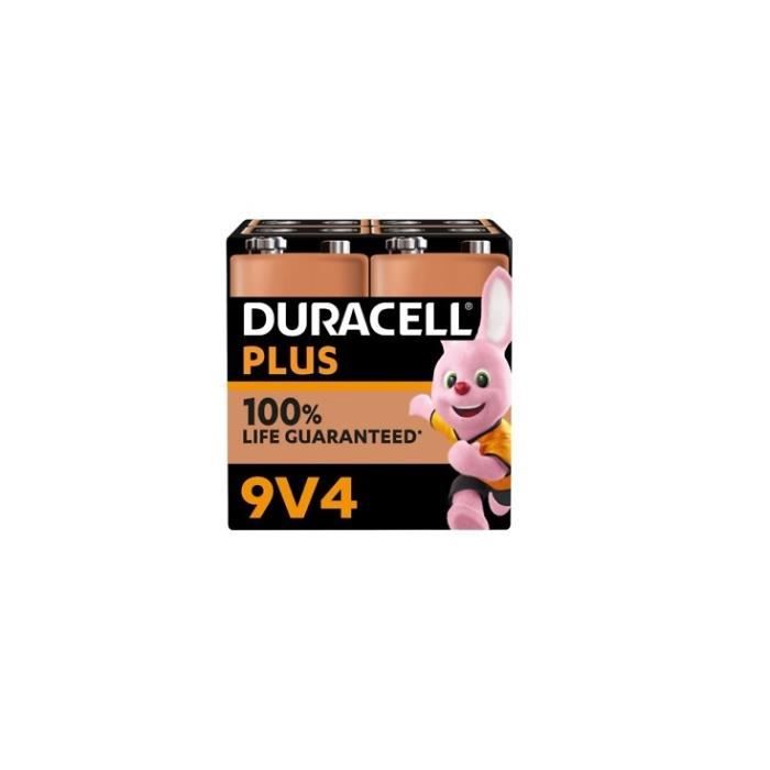 Duracell Plus Pack de 4 pcs 9V Alkaline Batteries 6LR61