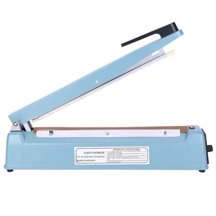 Machine à Sceller à Chaud 200 Mm – Sacs Plastique PP/PE, Usage Maison & Pro, Bleu
