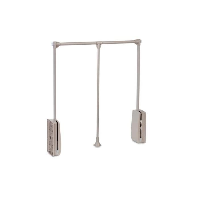 Emuca - Barre de penderie escamotable tringle relevable penderie rabattable pour armoire largeur réglable Emuca - Barre de penderie escamotable tringle relevable penderie rabattable pour armoire largeur réglable