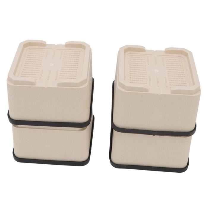 HURRISE Rehausseurs de canapé Lot de 4 Rehausseurs de Lit en Plastique HURRISE Rehausseurs de canapé Lot de 4 Rehausseurs de Lit en Plastique
