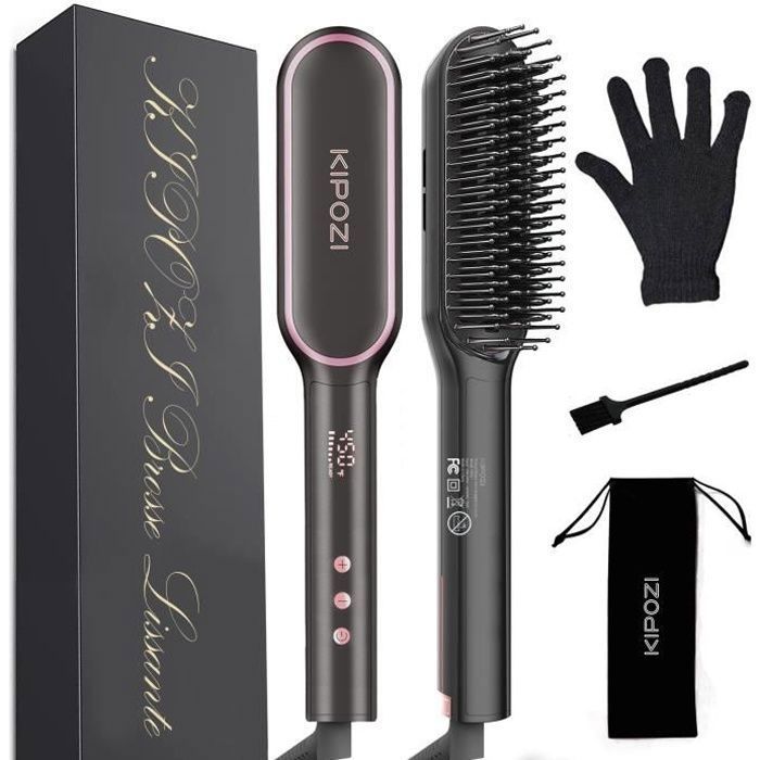 Brosse Lissante Chauffante Lisseur Barbe Peigne A Cheveux Chauffage Rapide 20s Avec 13 Temperature Reglable Fer A Lisser Fer A Frise Cdiscount Electromenager