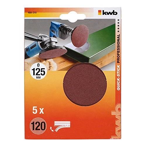 STEEIRO Lot De 4 Disques Abrasifs 125 Mm Grain Fin 120 Pour Meuleuse D'Angle - Sculpture Et Ponçage Bois