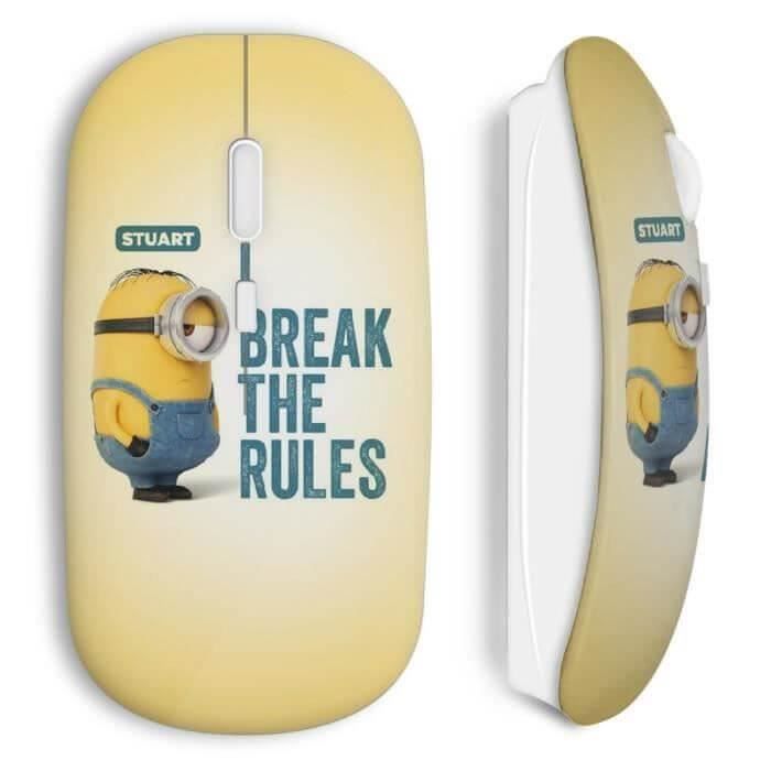Souris Sans Fil Minions Stuart I Break The Rules Cdiscount Informatique
