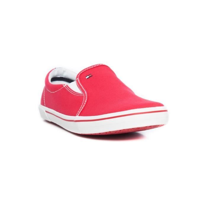 Baskets Tommy Hilfiger Slater Rouge Cdiscount Chaussures