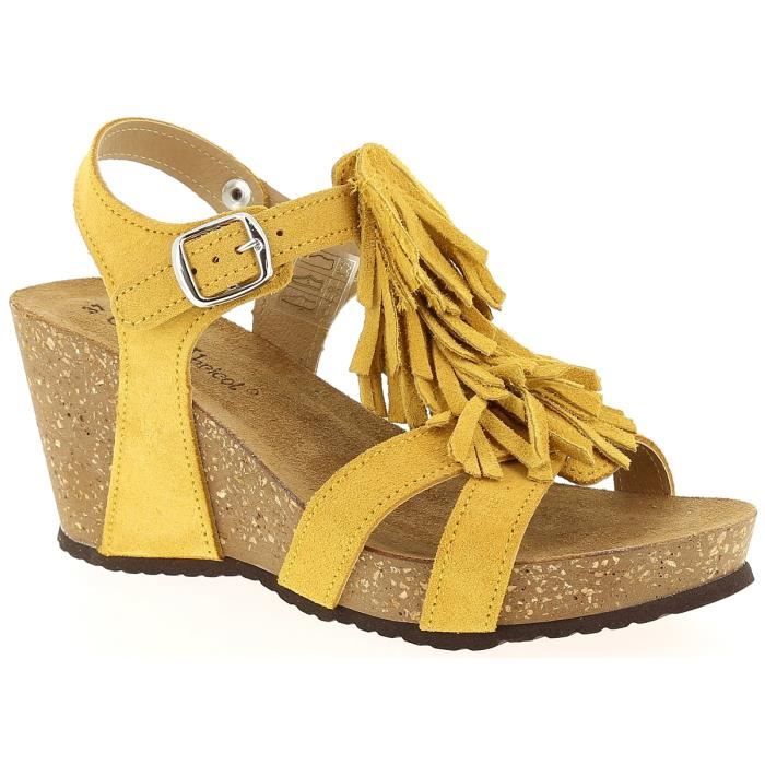 sandale coco abricot