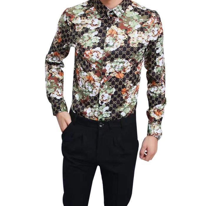 chemise fleurie homme