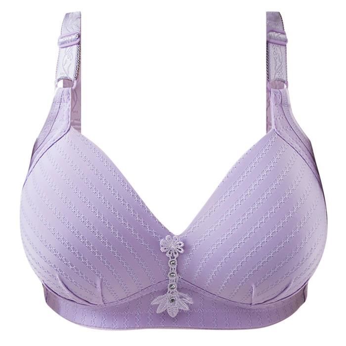 Plaisir Unique Soutien-Gorge Sans Armatures Avec Fermeture Devant Zwart E/F90