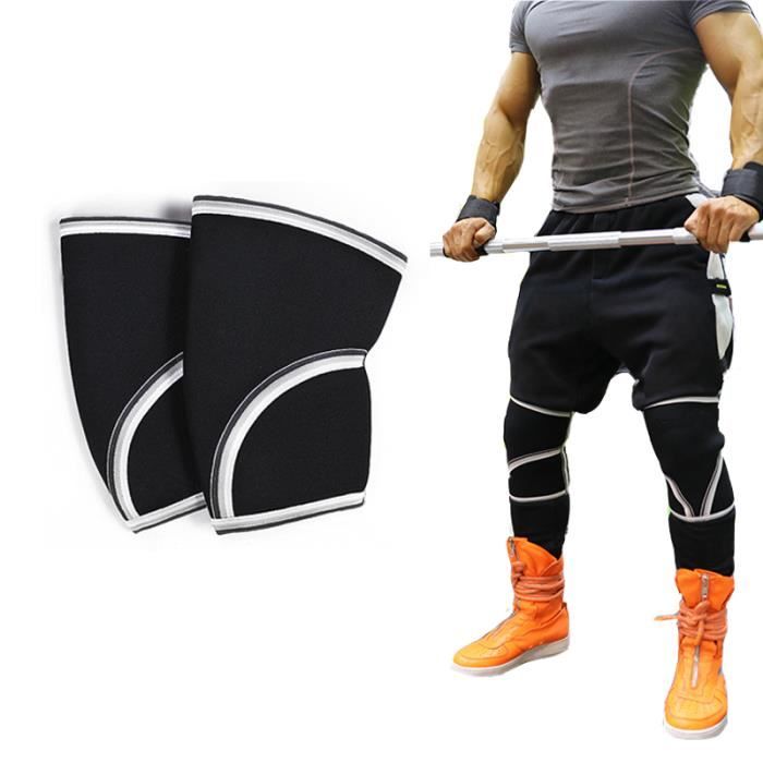 Genouillères Jupiter 7 Mm – Néoprène Compression, Pour Squat, Haltérophilie, Cross Training, Hommes Et Femmes, Taille S à XXL